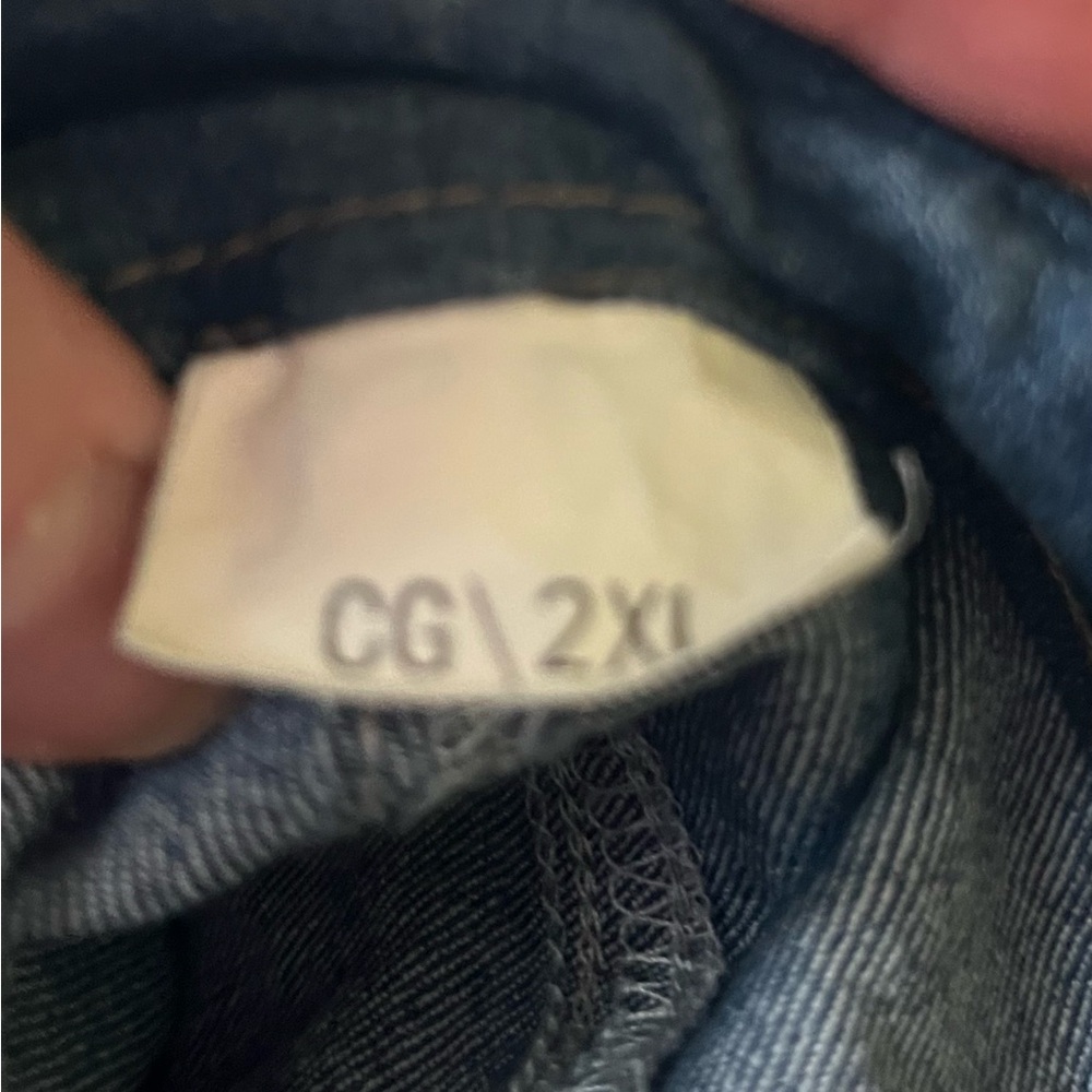 NEW Size 2X Color Distressed Straight Leg Jeans - Picture 3 of 3